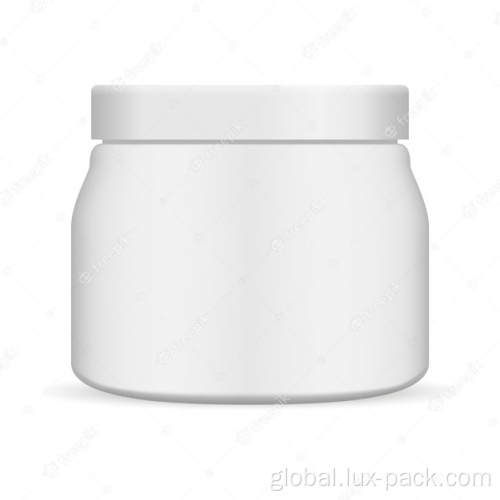 White Plastic Jar Custom Cosmetic Skincare Cream Jar With Lid Manufactory
